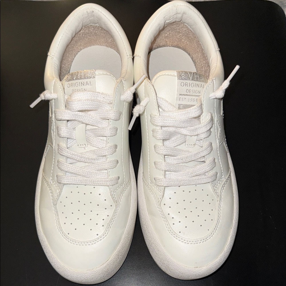Vintage Havana Cream Leather Sneakers